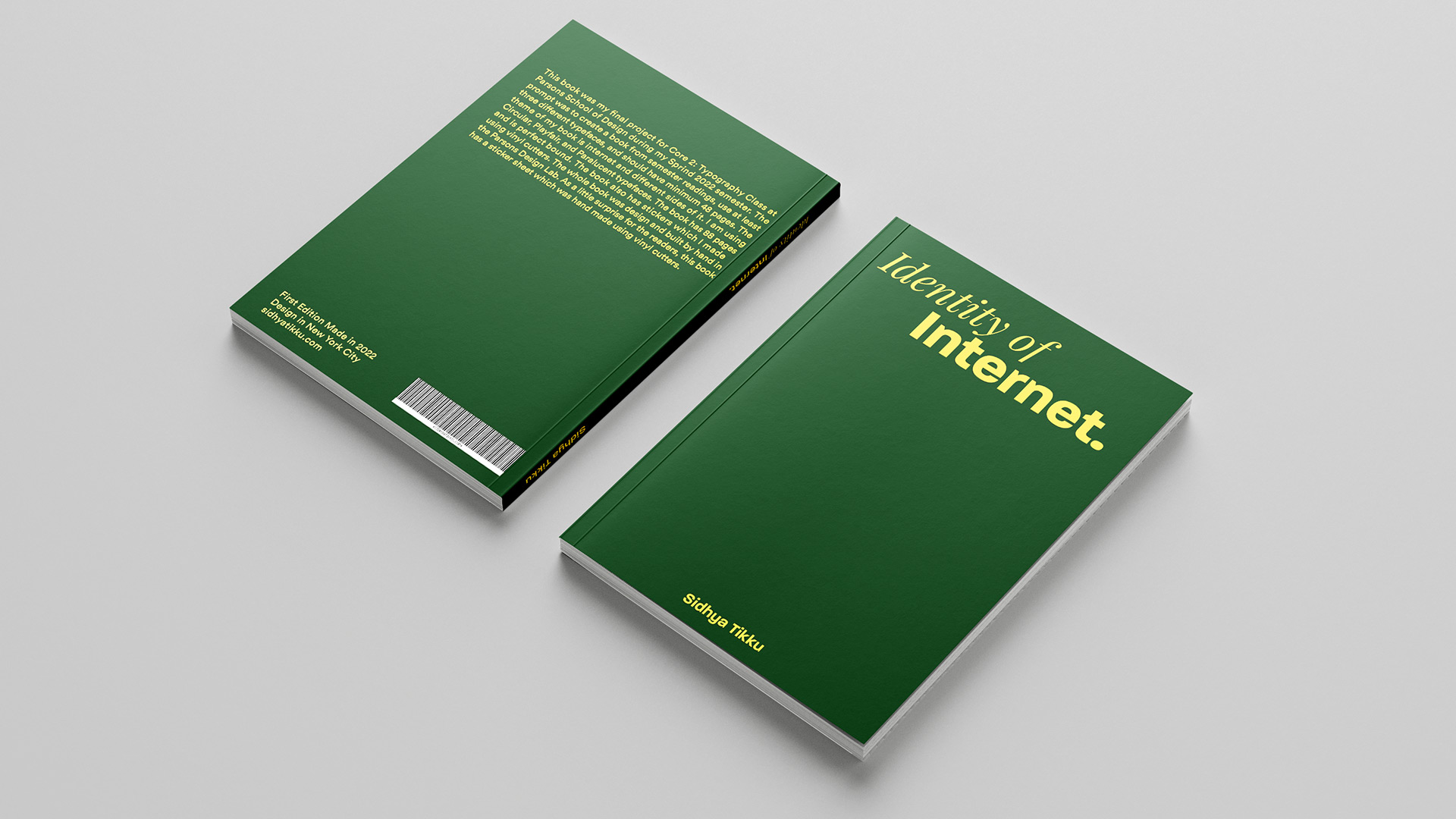 Identity of Internet Book Cover