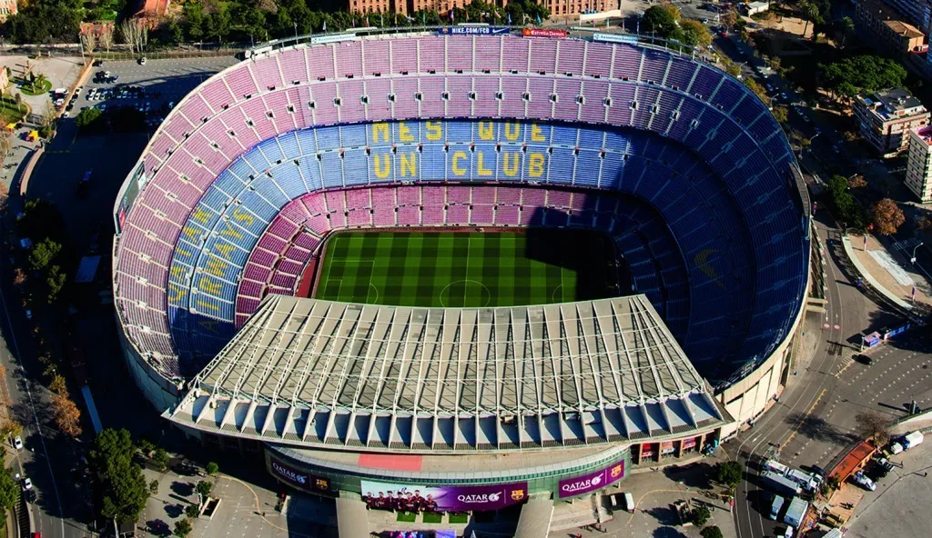 Aerial View of Camp Nou